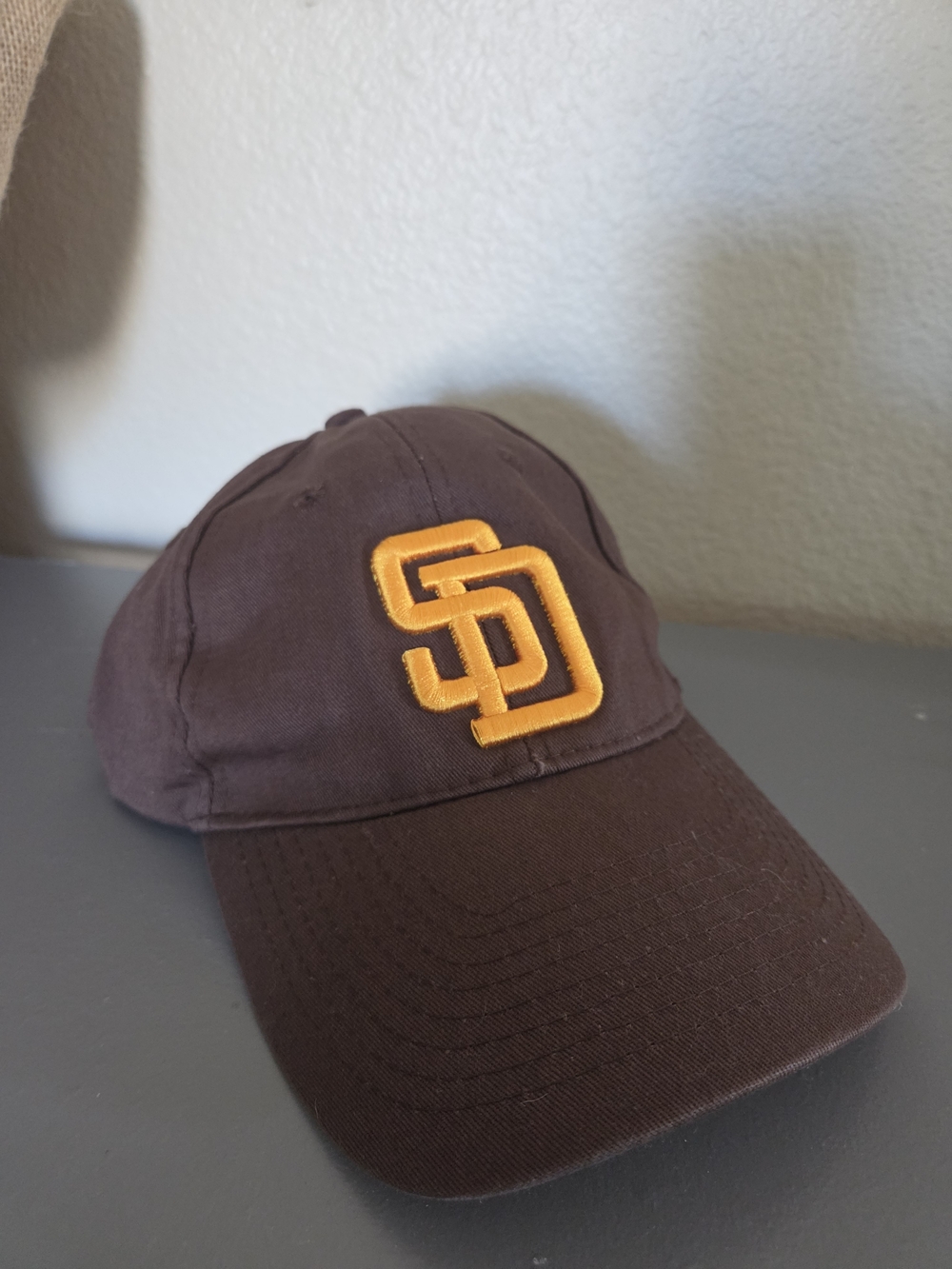 San Diego Padres Brown Hat with Yellow SD Logo